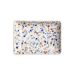 A6 tallrik 10x15cm Helle blå-brun