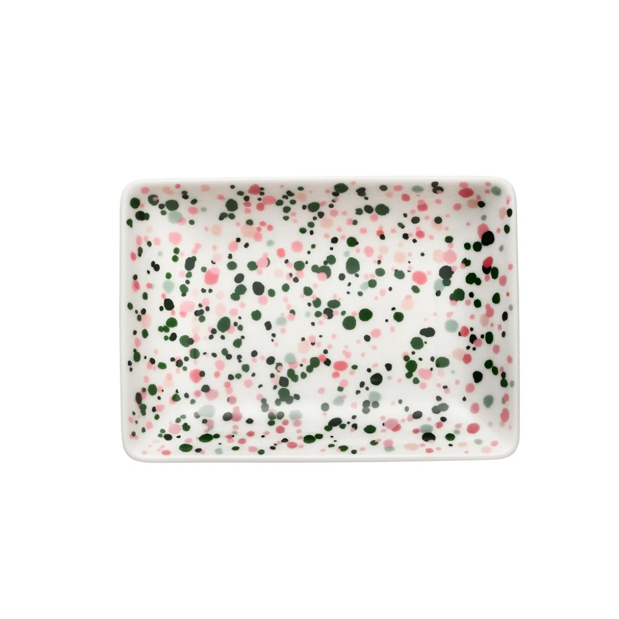 A6 tallrik 10x15cm Helle rosa-grön