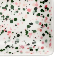 A6 tallrik 10x15cm Helle rosa-grön