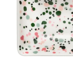 A7 tallrik 7x10cm Helle rosa-grön