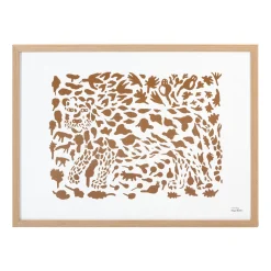 Art poster 50x70cm cheetah brun