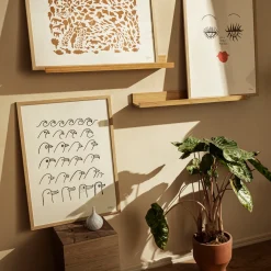 Art poster 50x70cm cheetah brun