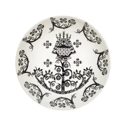 Djup tallrik 20cm deco svart