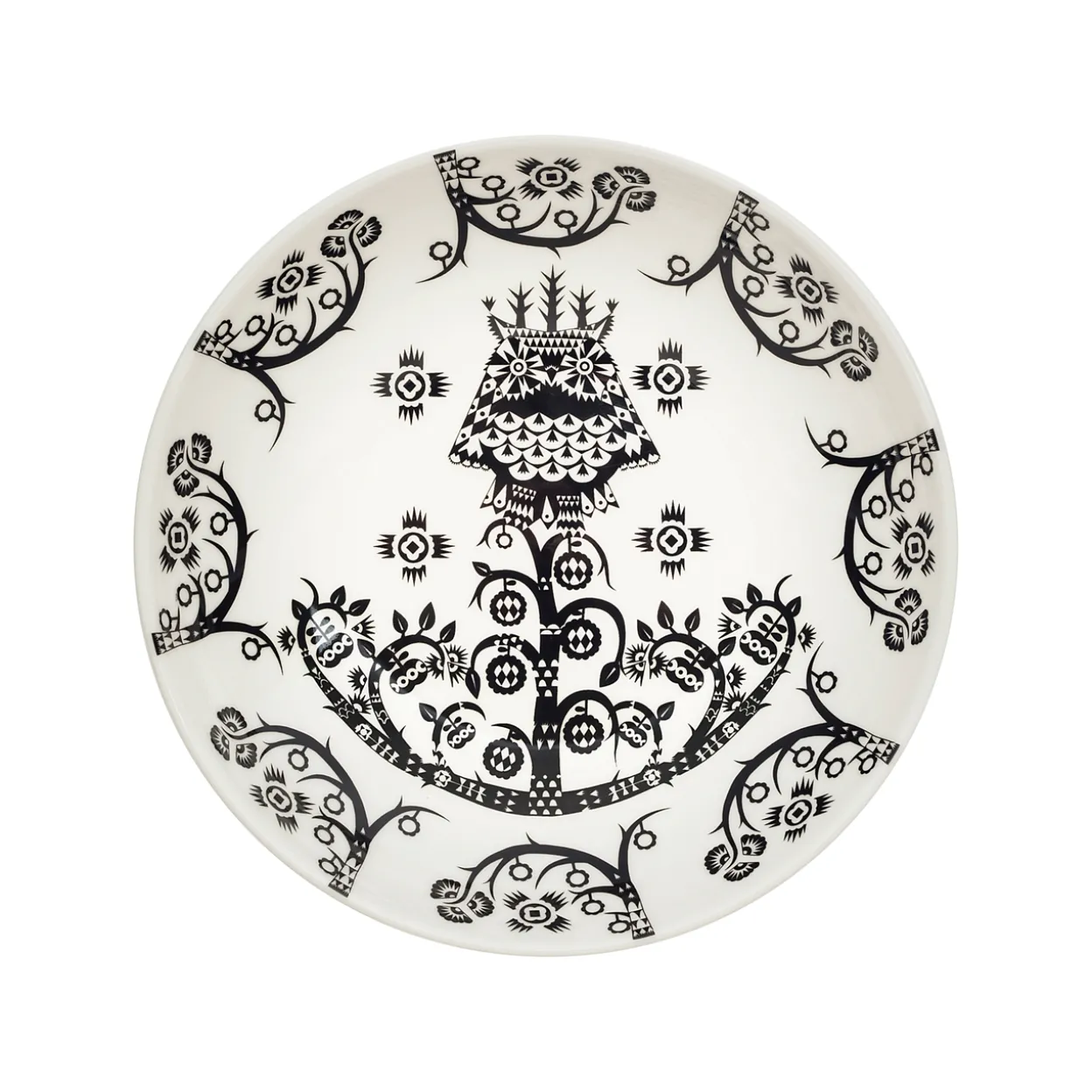 Djup tallrik 20cm deco svart