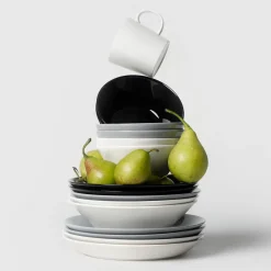 Djup tallrik 21cm pärlgrå