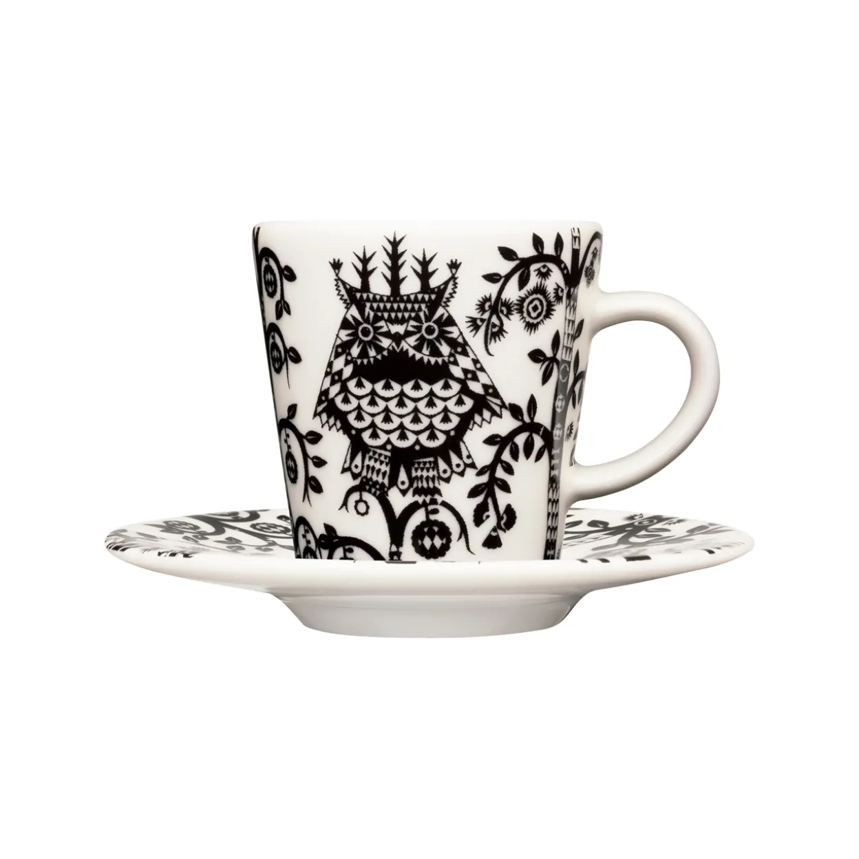 Espressokopp 0,1L & fat 11cm svart