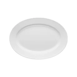 Fat oval 40x29 cm snö