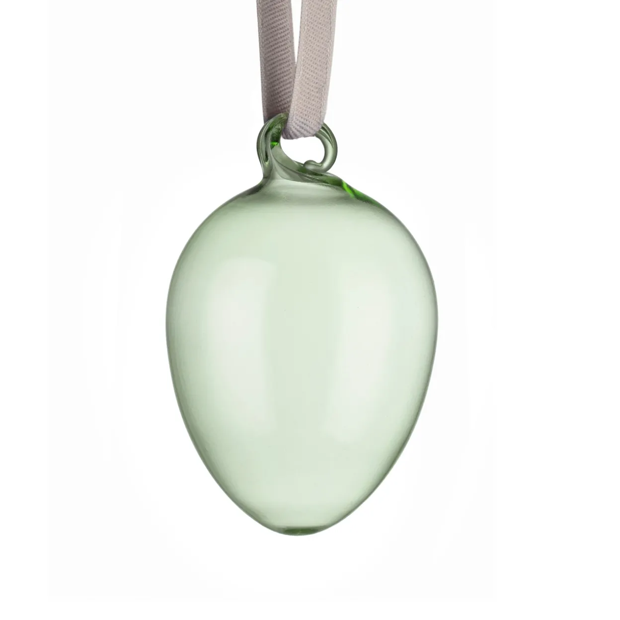 Glas ägg 60mm grön 3st