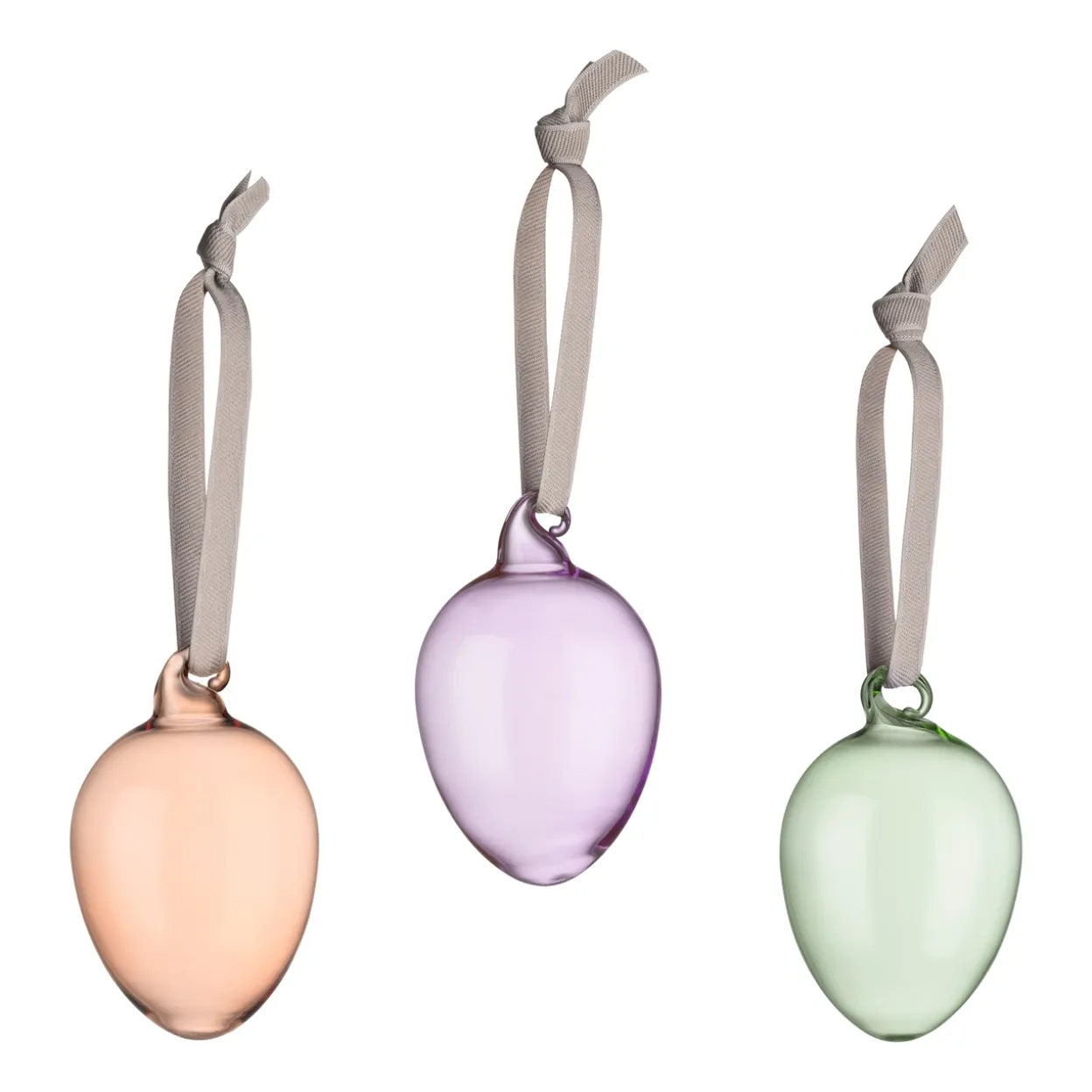 Glas ägg 60mm, 3-set mix