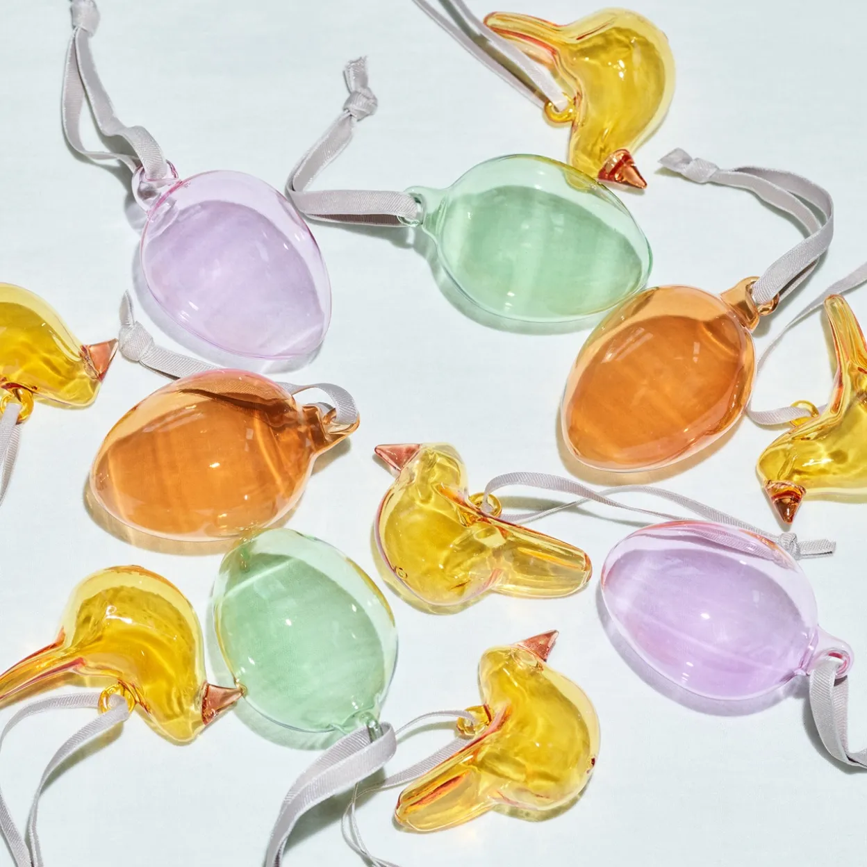 Glas ägg 60mm, 3-set mix