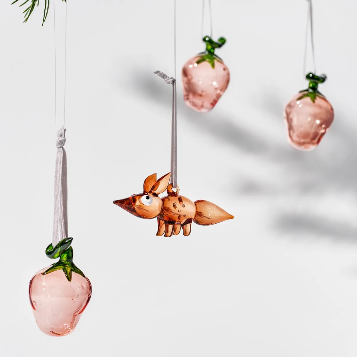 Glasjordgubbe rosa 3st