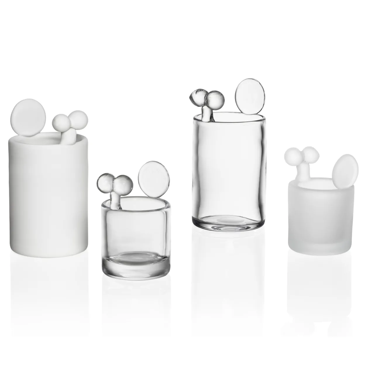 Glaskonst 160mm frost vit