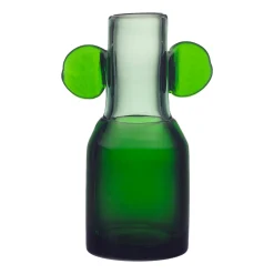 Glaskonst vas 250mm grön-ljusgrön