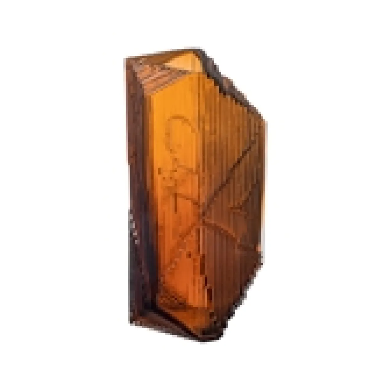 Glaskulptur 150x320 koppar