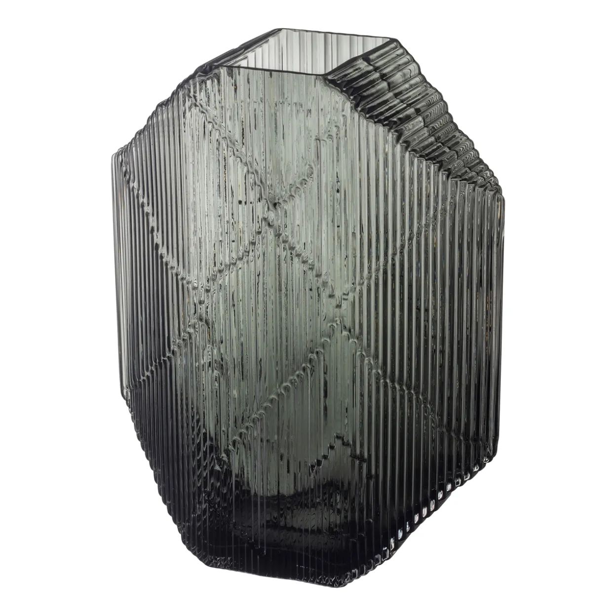 Glaskulptur 240x320 mörkgrå