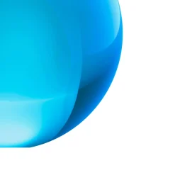 Glassfär 8cm elektrisk blå