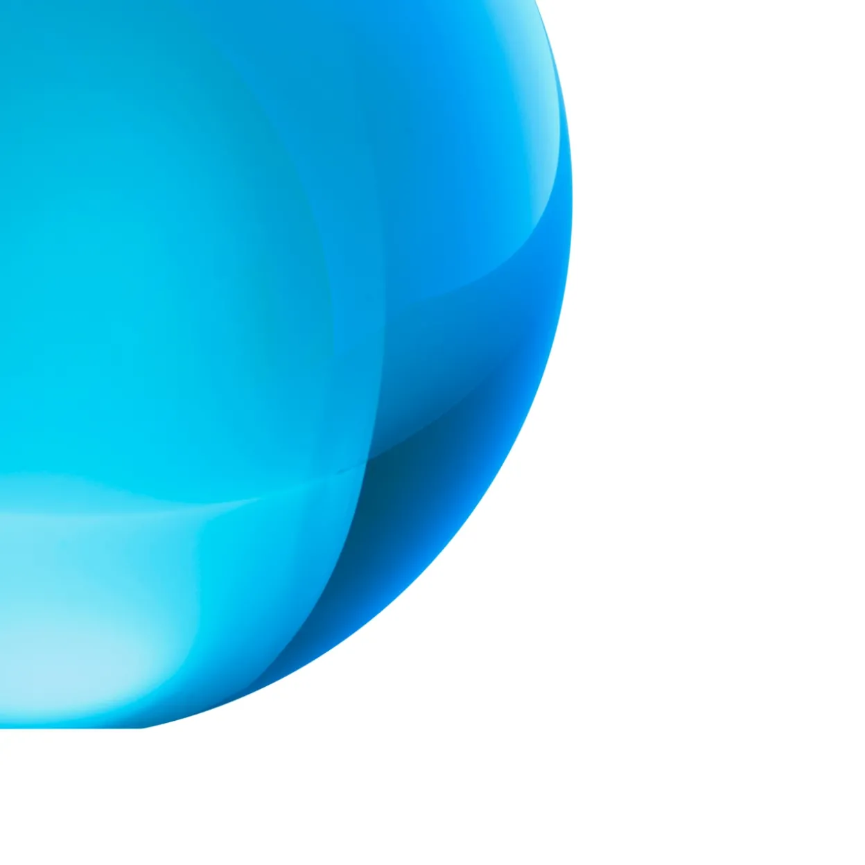 Glassfär 5cm elektrisk blå