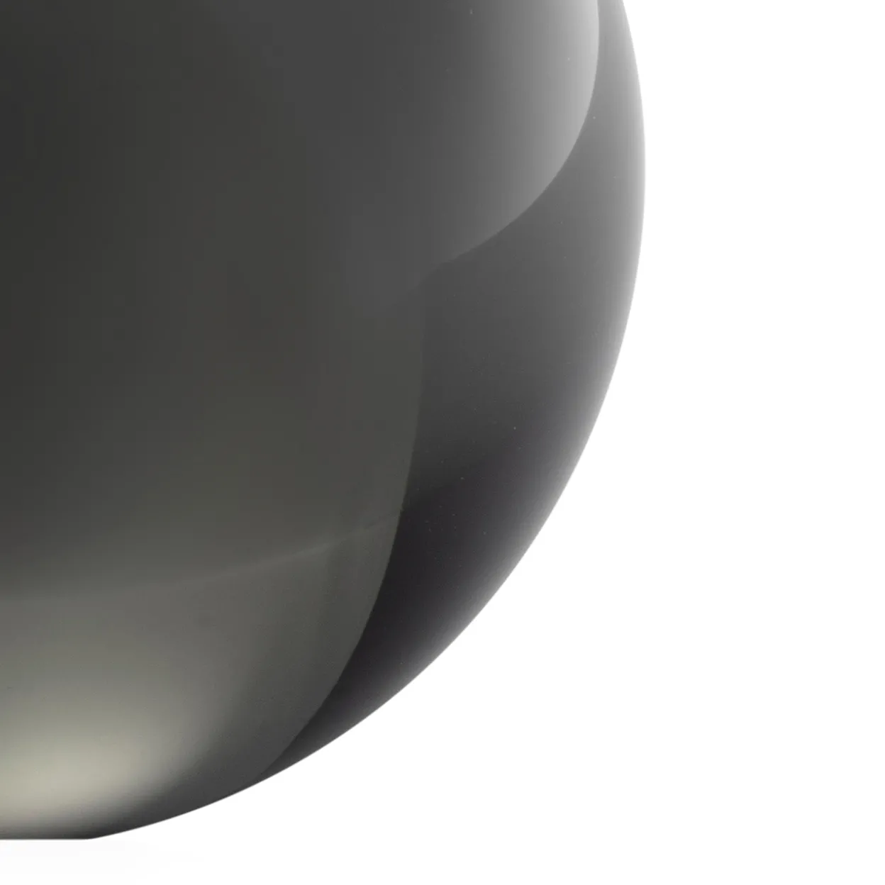 Glassfär 8cm stålgrå