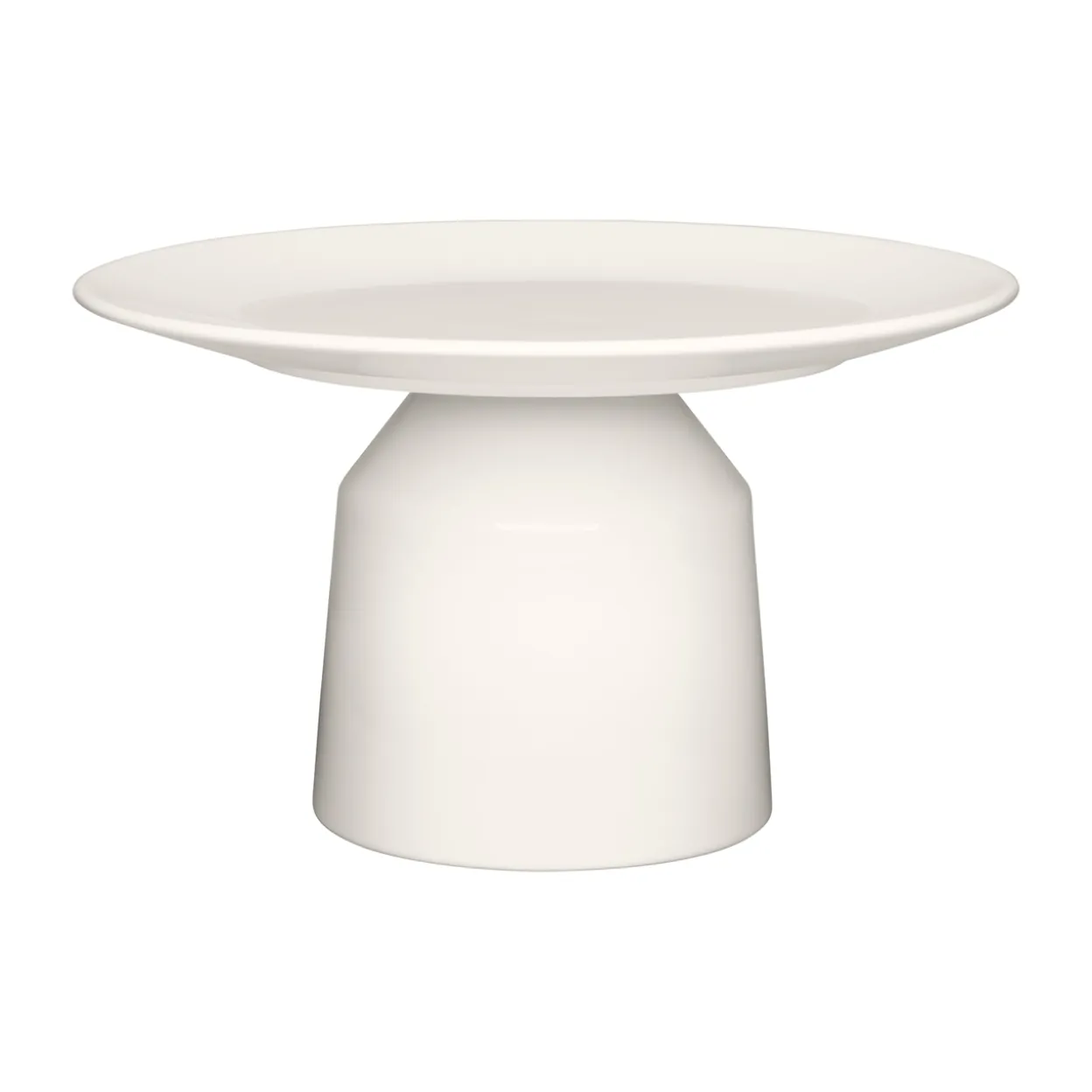 Högt serveringsfat 24x14 cm vit