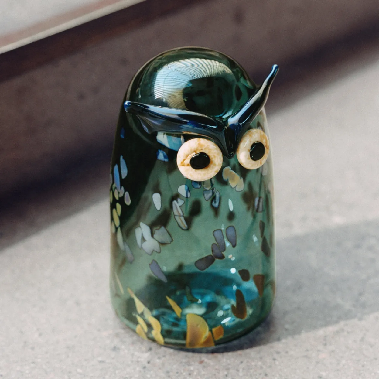 Hornuggla 110x175mm tallgrön