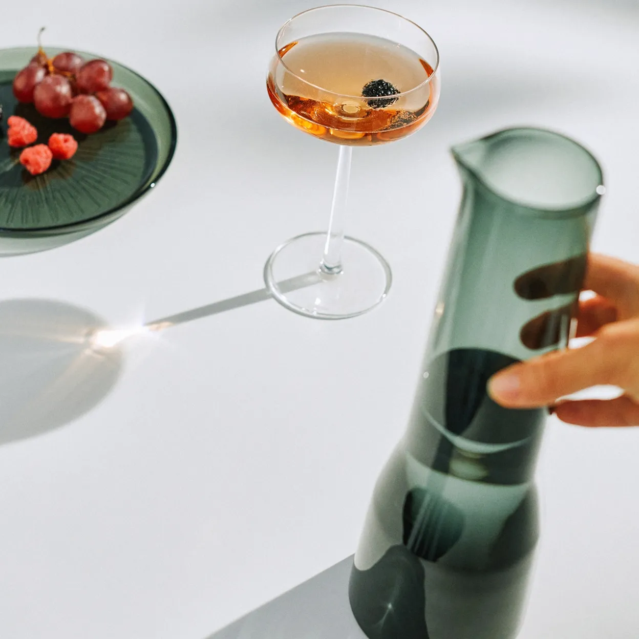 Karaff 100cl mörkgrå