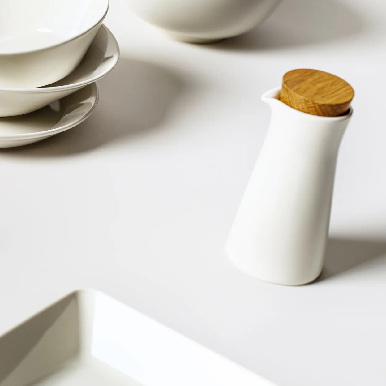 Karaff 0,2l with lid vit