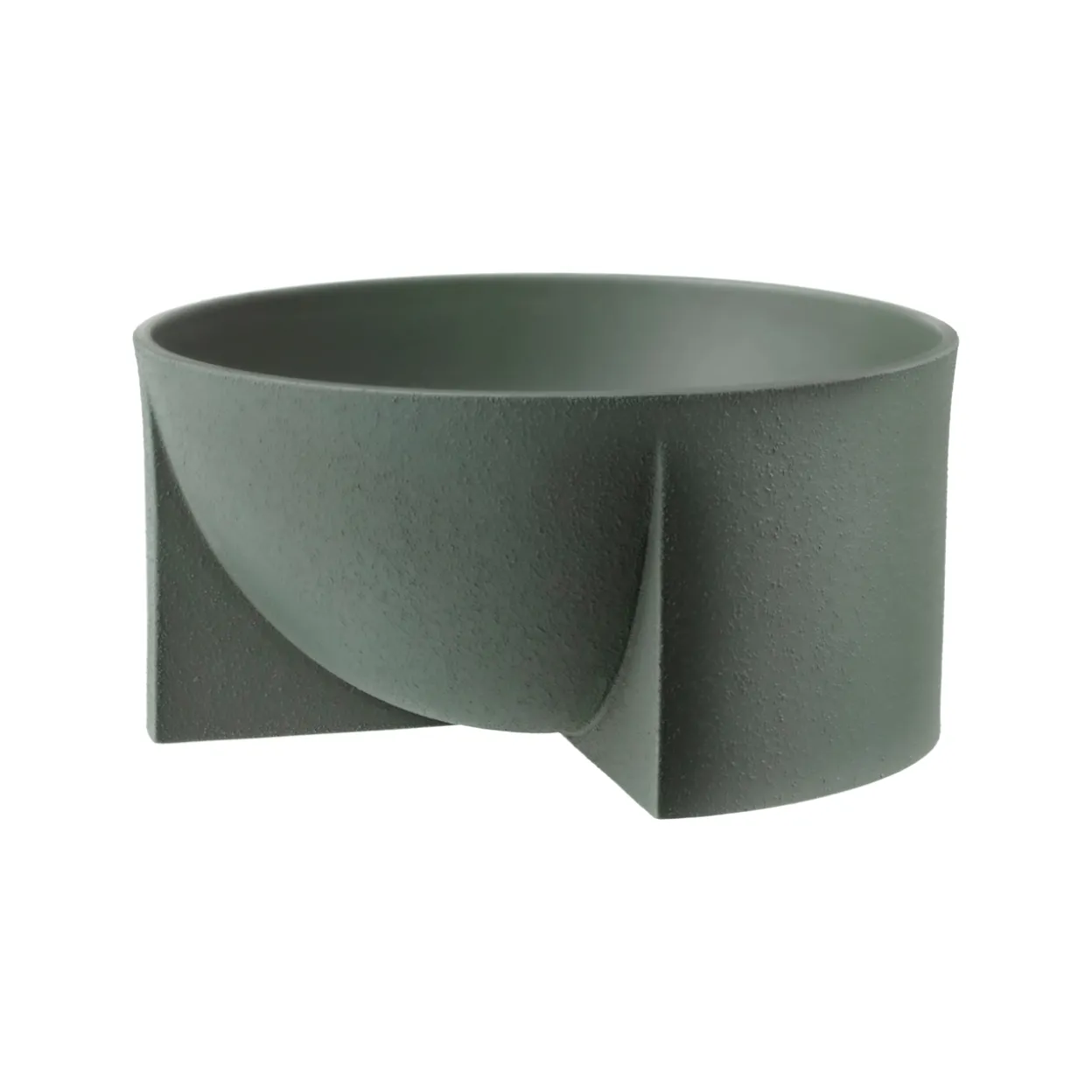 Keramikskål 240x120mm moss grön