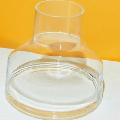 Låg vas 220x200mm elektrisk blå