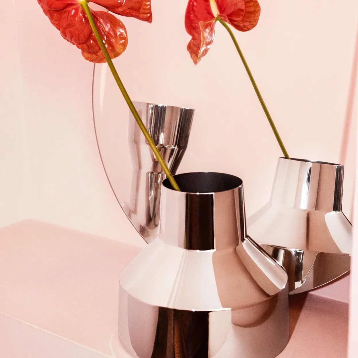 Låg vas 220x200mm stål