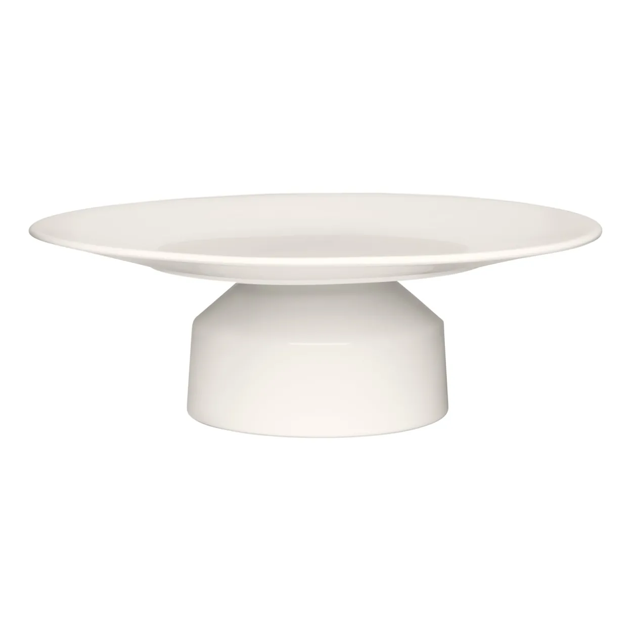 Lågt serveringsfat 30x9,5cm vit