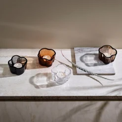 Ljuslykta 60mm linne