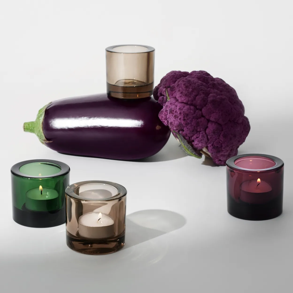 Ljuslykta 60mm ljung