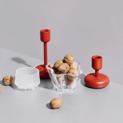 Ljuslykta 65mm matt frostad