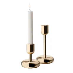 Ljusstake mässing gåvoförpackning 2-pack