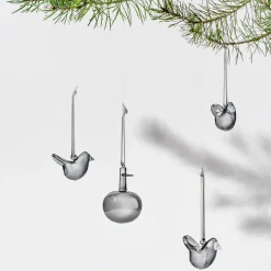 Mini glasfågel grå 3st