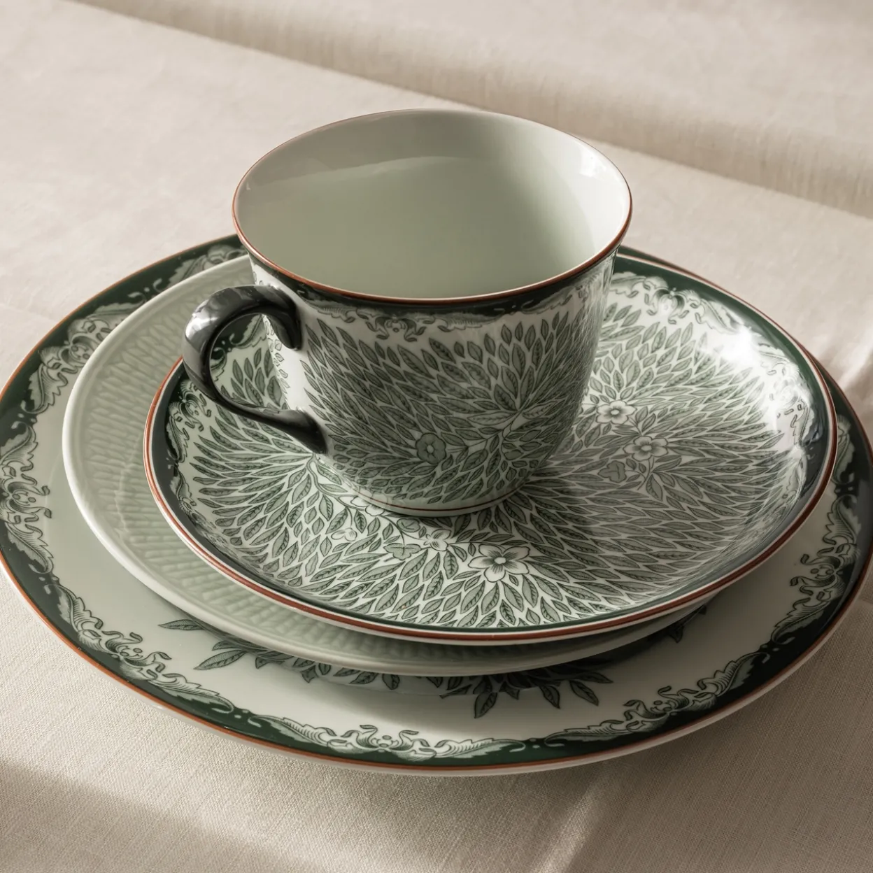 Mug 40+plate 20 grön 2pc