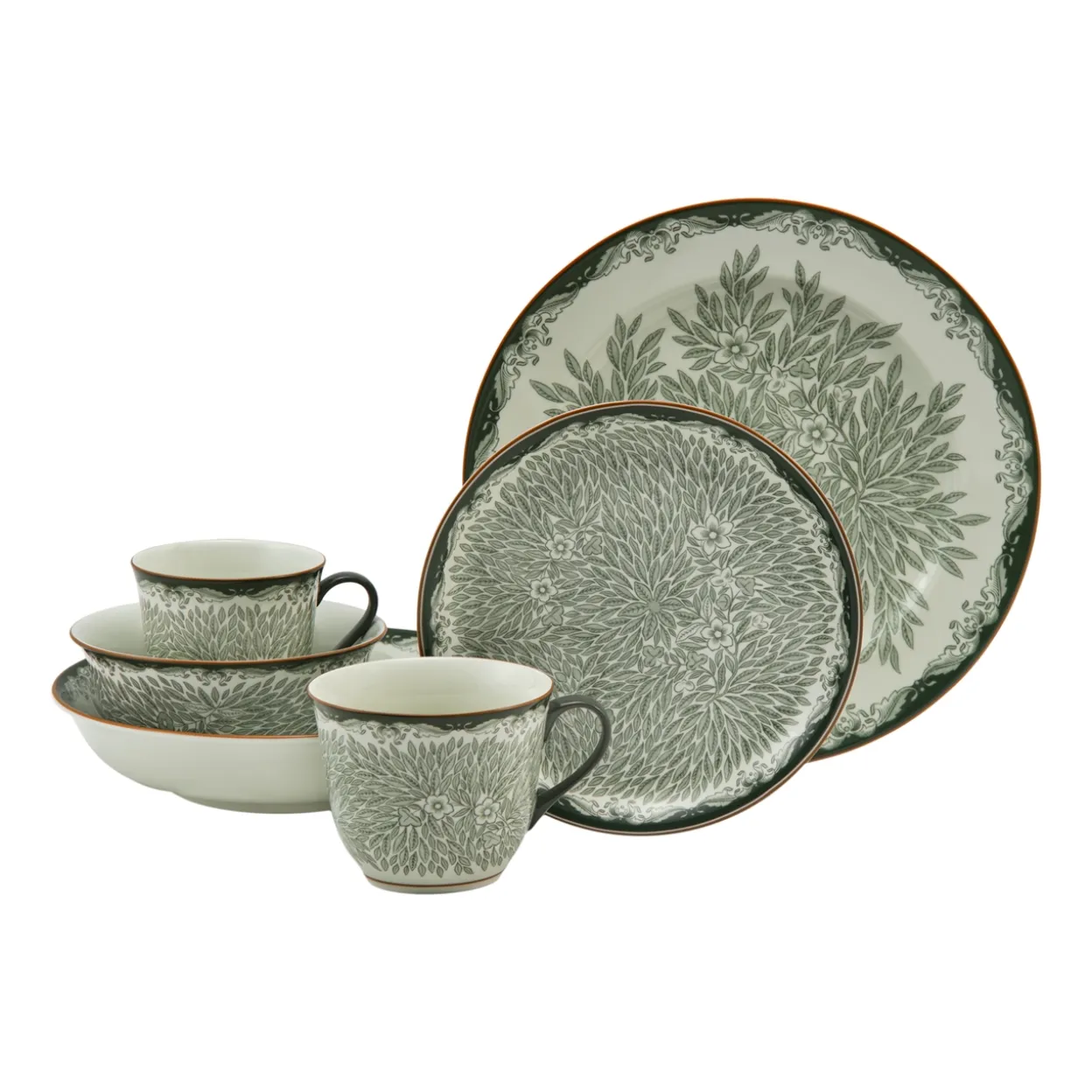 Mug 40+plate 20 grön 2pc