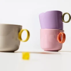 Mugg 0,35l rosa-orange