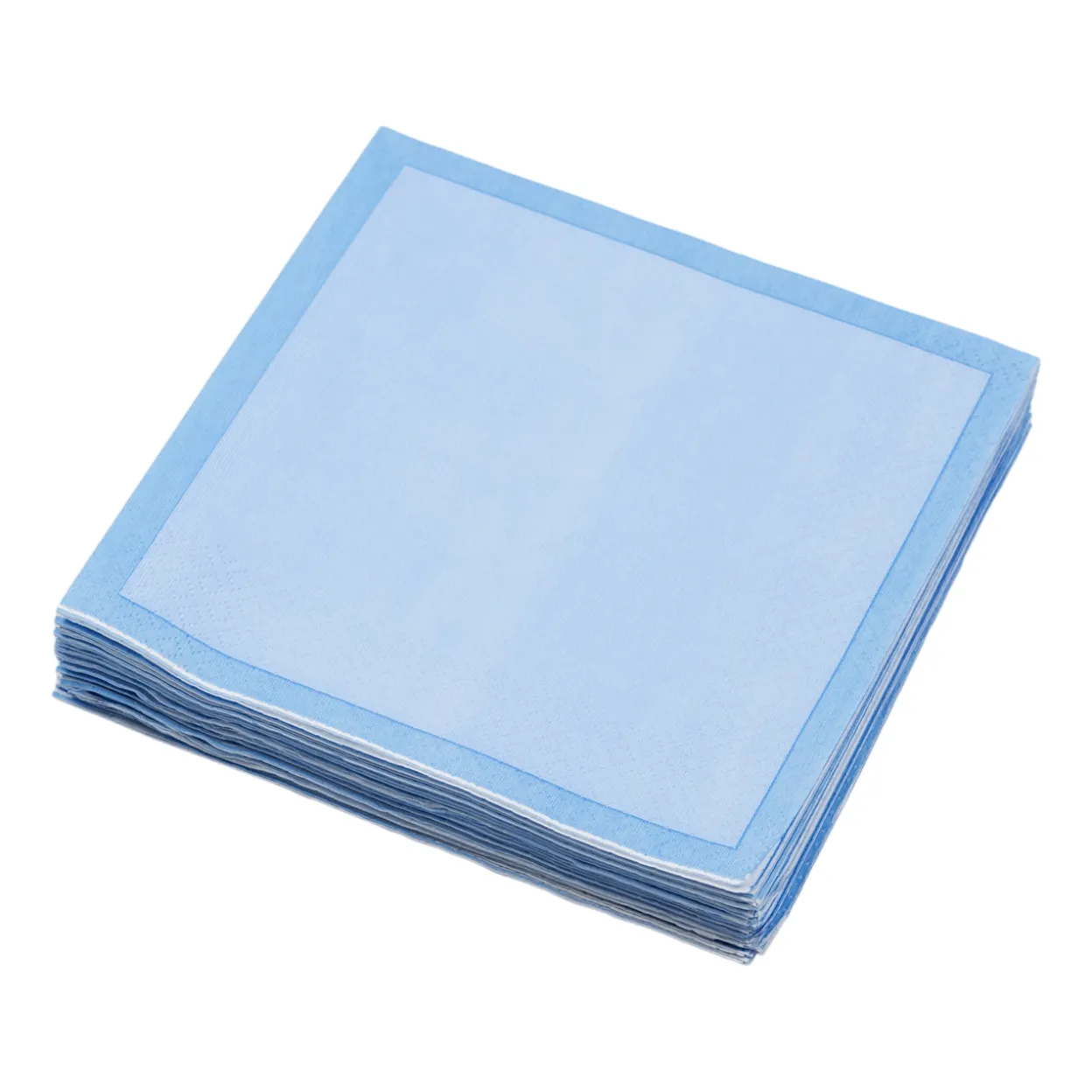 Pappersservett 33cm isblå-blå
