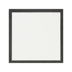 Pappersservett 33x33cm ecru-svart