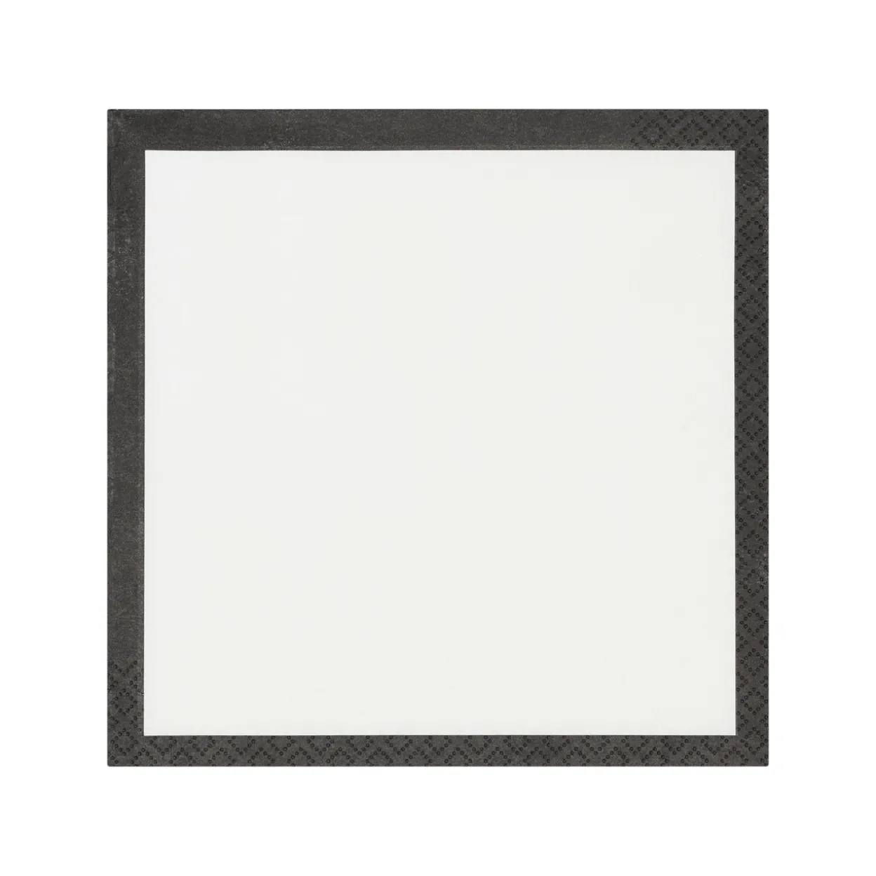 Pappersservett 33x33cm ecru-svart