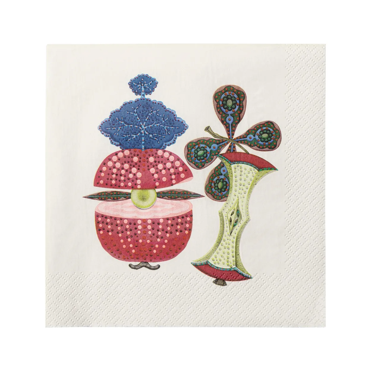 Pappersservett 33x33cm röd