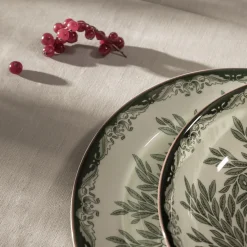 Plate deep 22cm grön