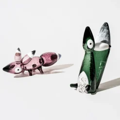 Silver räv 220x300mm tallgrön