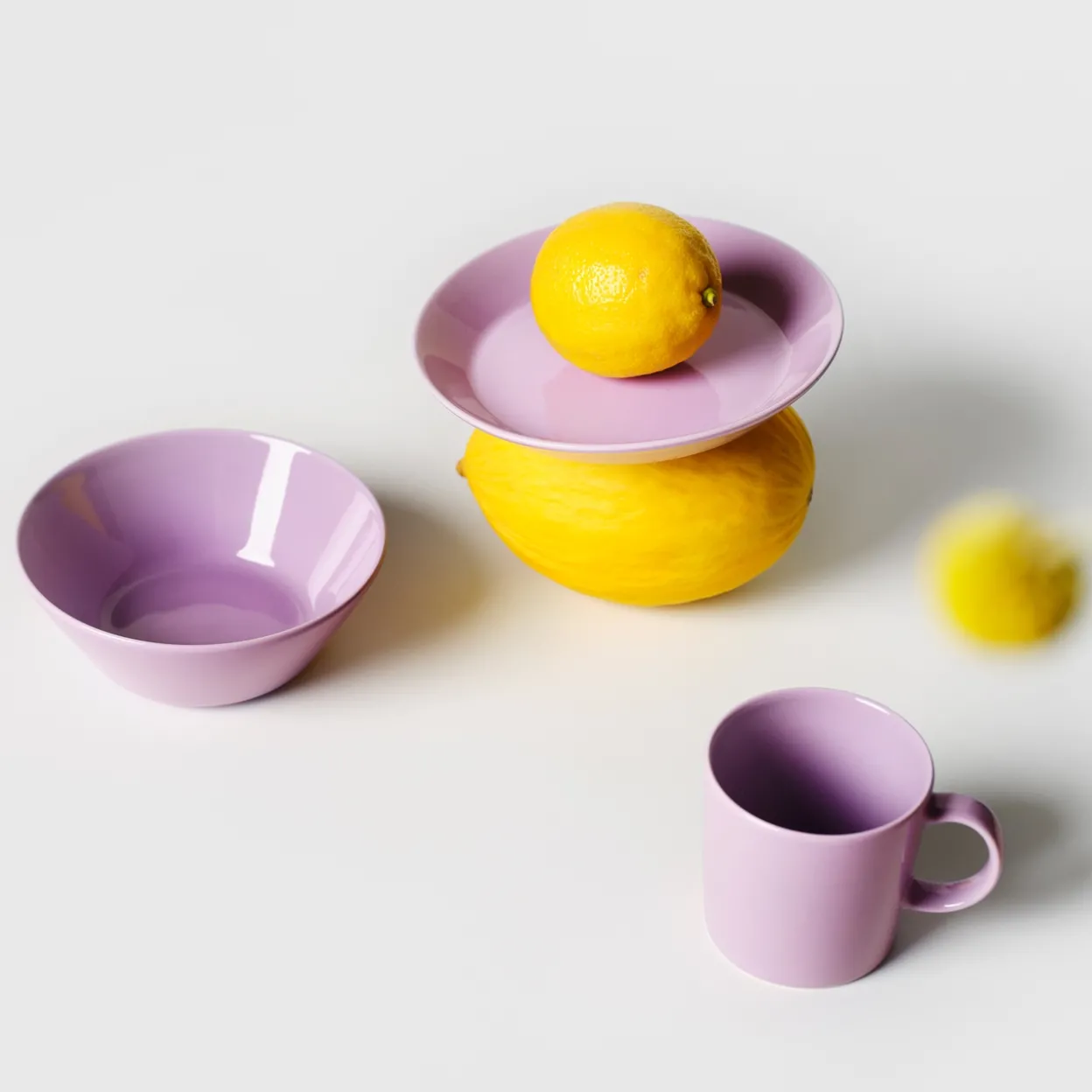 Skål 15 cm ljus lila