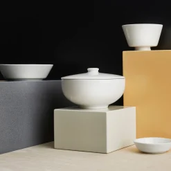 Skål med lock 0,8l vit