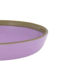 Skål/tallrik 22cm lila-oliv