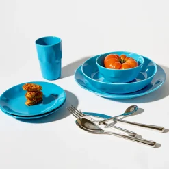 Tallrik 18cm elektrisk blå