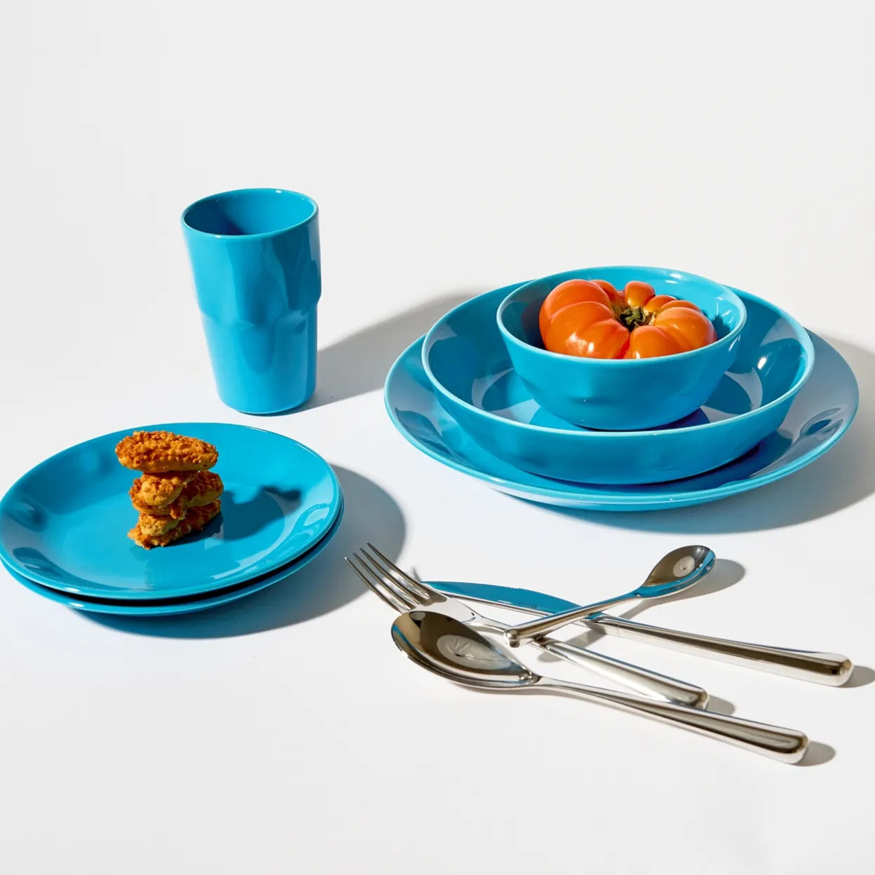 Tallrik 18cm elektrisk blå