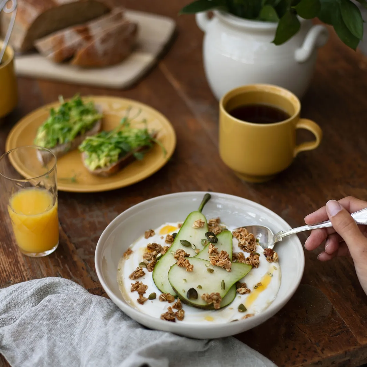 Tallrik djup 19cm sand